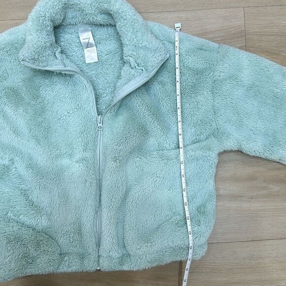 Z by ZELLA FUZZY MINT GREEN JACKET FOR GIRLS SIZE XL 14/16 - Picture 5 of 5